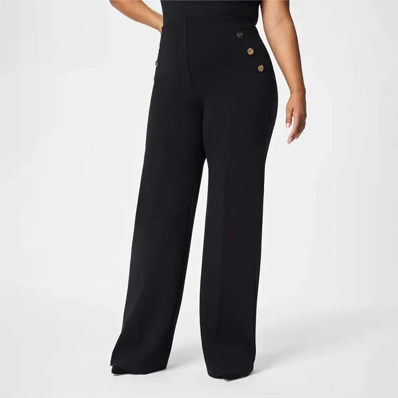 💥LAST DAY 60% OFF💖Women's Plus Size High Stretch High-Waist Wide-Leg Pants👖