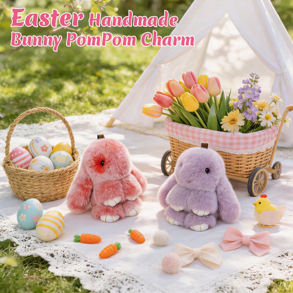 🎁Easter Best Gift  70% OFF-ONLY £6.99!!🐰🎉Handmade Soft Bunny Charms