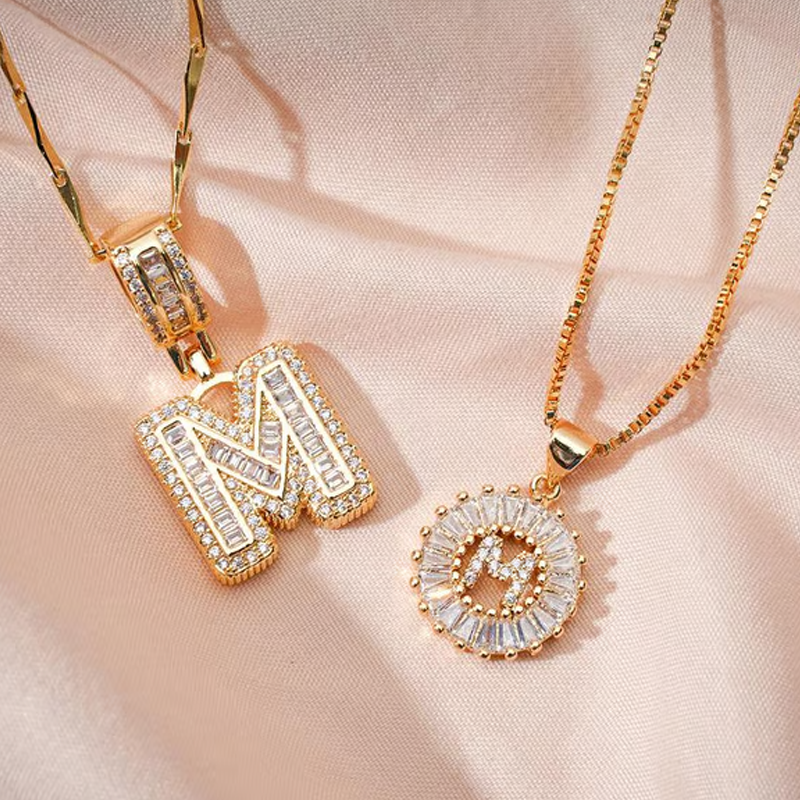 💍Last Day Only ￡9.99 & 2 Pack✨ Initial Letter Pendant Necklaces-Best Gift for your friends💝