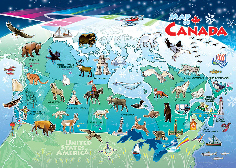 Canada Map (tray) | 35 Piece Tray