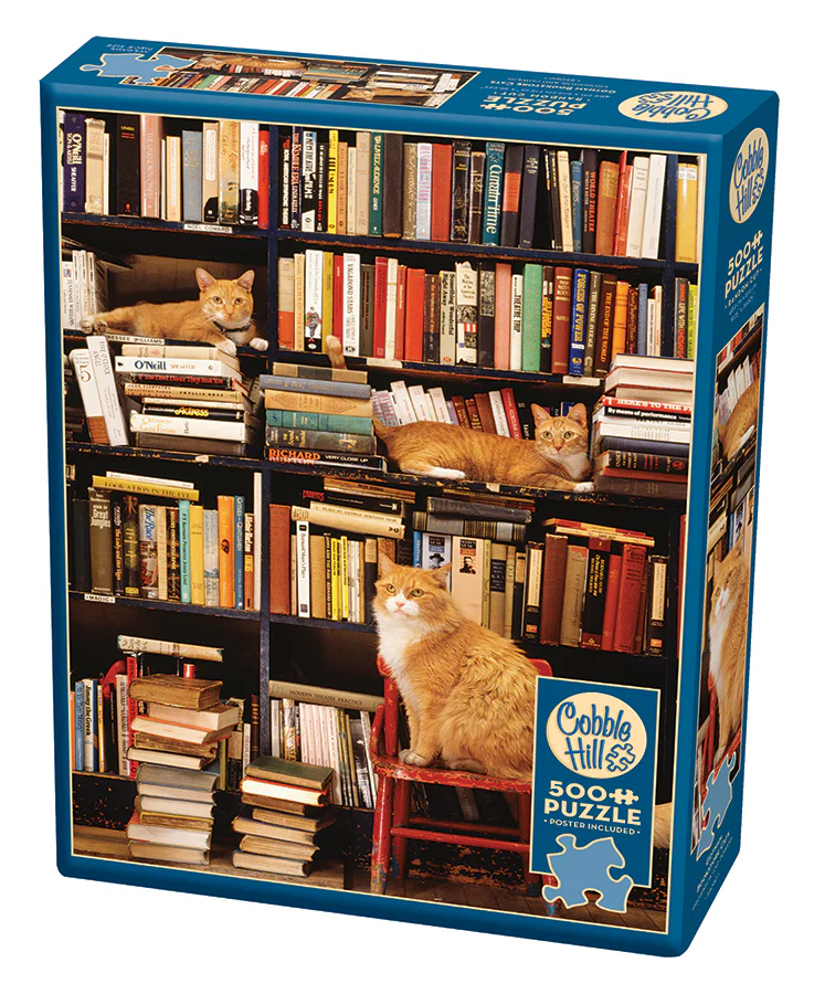 Gotham Bookstore Cats | Discontinued 500 Piece (Old Big Box)