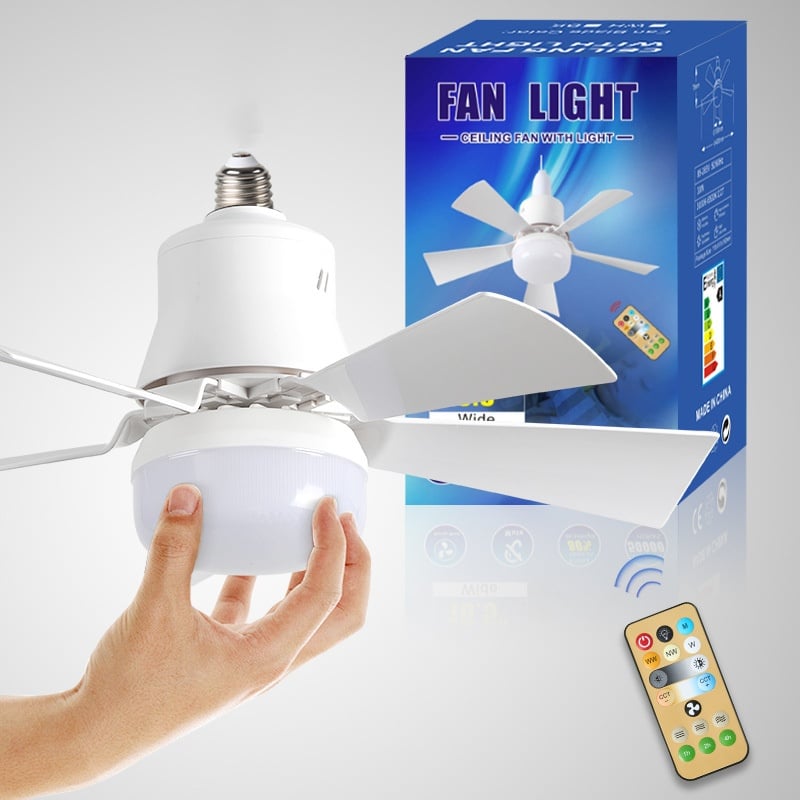 🌀Limited-time Special Price:£ 16.99!!🔥40W LED Ceiling Fan Light – 20.5” Ultra-Quiet with Remote 🎯 | E27 + FREE B22 Adapter 🔌 | For Bedroom 😴, Kitchen 👩‍🍳 & Garage 🛠️ – UK Ready! 🇬🇧