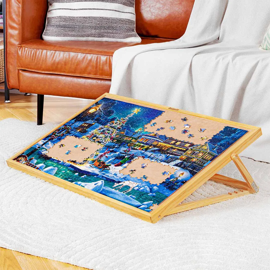 Adjustable Puzzle Table Puzzle Easel Portable Board for Up to 1000 Piece