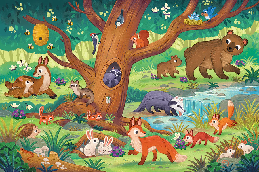 Bear and Friends | Floor Puzzle 35pc