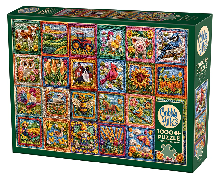 Country Life Crochet | 1000 Piece | AI Assistance