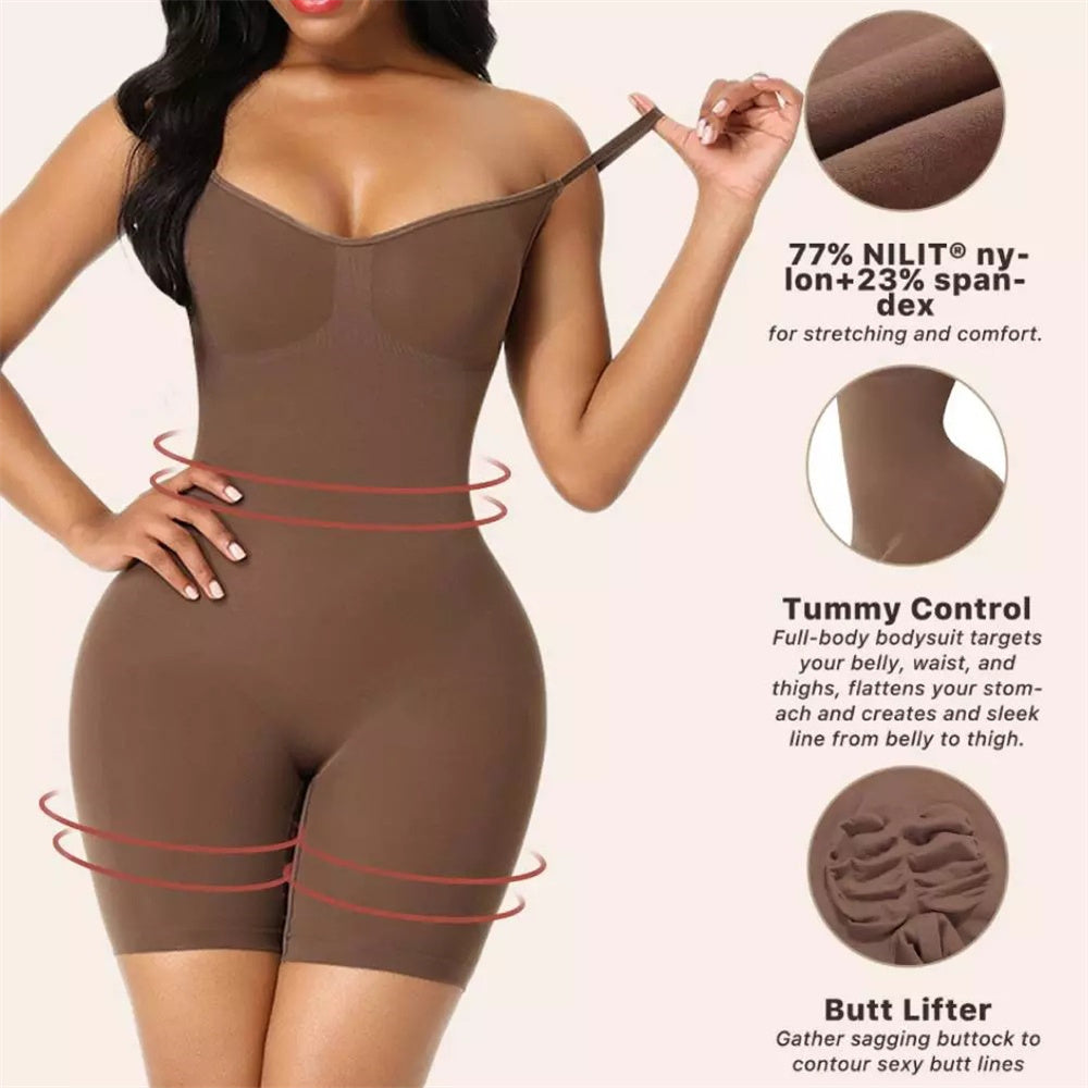 🎉Last Day Special Price £9.99!!💞Smoothing Seamless Full Bodysuit Shaper