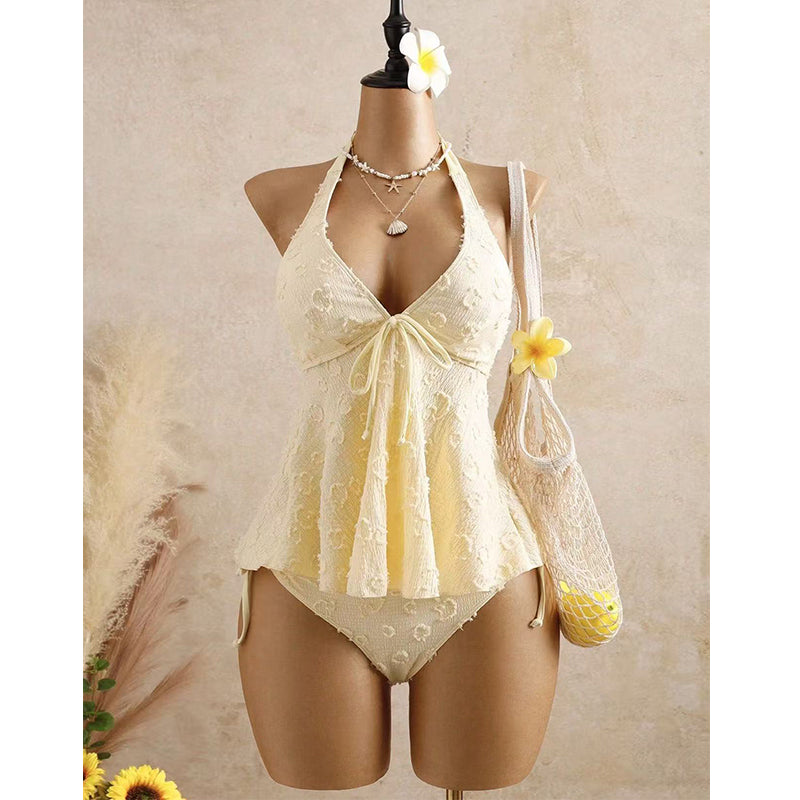 🌊SUMMER HOT SALE £15.99!!👙Women’s Peplum Halter Tankini Set – Slim Flattering Fit, Stylish Design & Comfortable Swimwear Style ✨