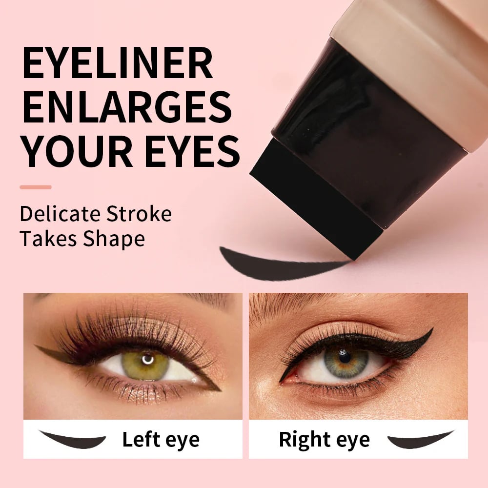 Dual-Head Rotating Eyeliner Stamp Pen🖤Perfect Cat Eye Every Time!