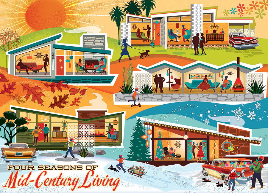 Four Seasons of Mid-Century Living | Discontinued 500 Piece (Old Big Box)