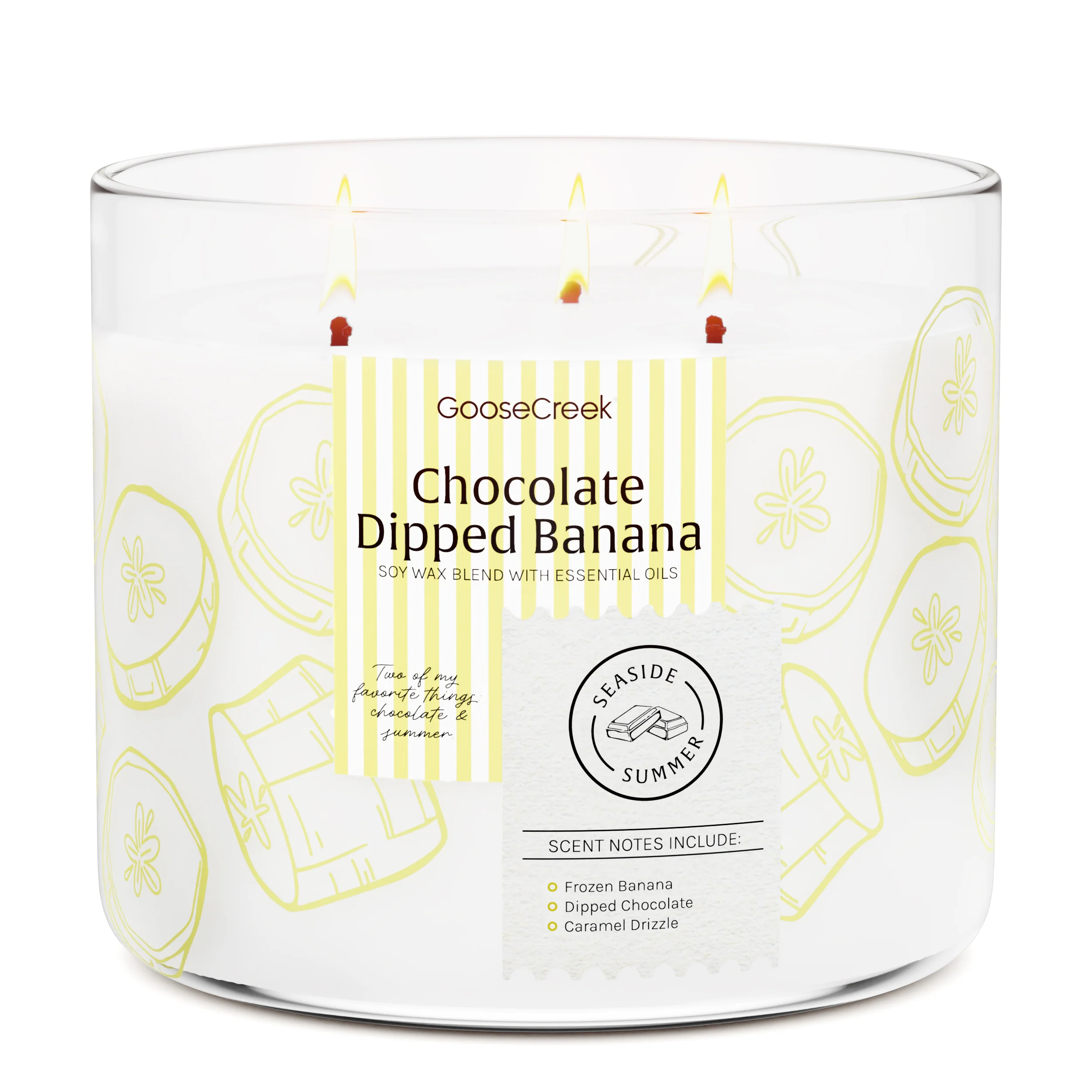 Chocolate Dipped Banana 3-Wick Candle