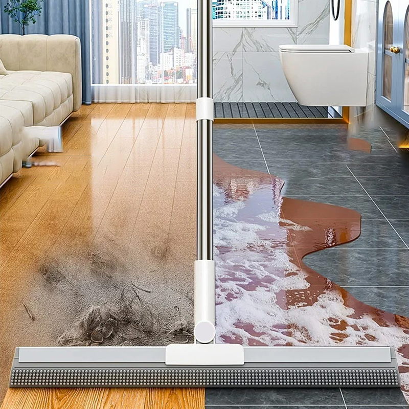 🧹LAST DAY SALE 60% OFF⚡50K+ SOLD✨ Thickened Soft Silicone Multi-Purpose Broom! 🧹