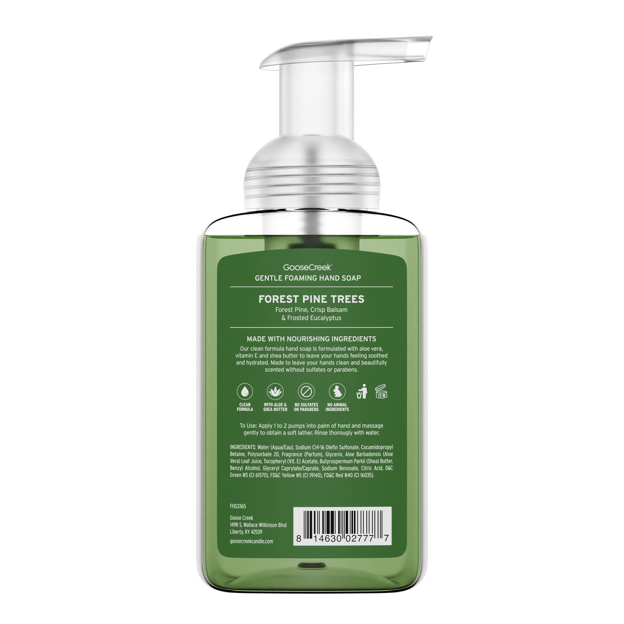 Forest Pine Trees Lush Foaming Hand Soap