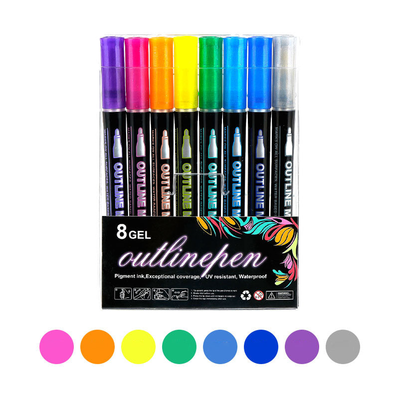 🎅Christmas Gift idea £6.99!! -🎁Coloring Lightstick Graffiti Highlighter Pens