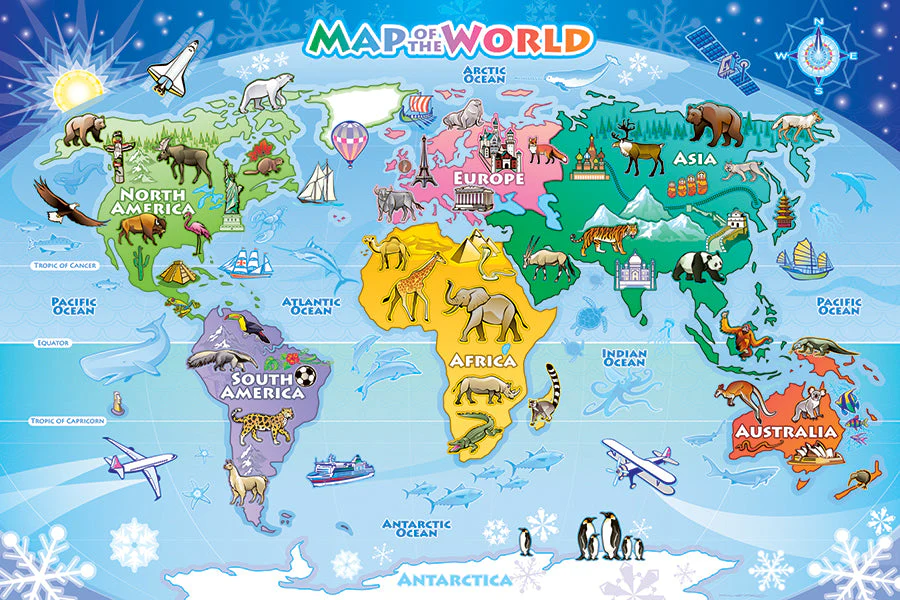 Map of the World (Floor 48pc)