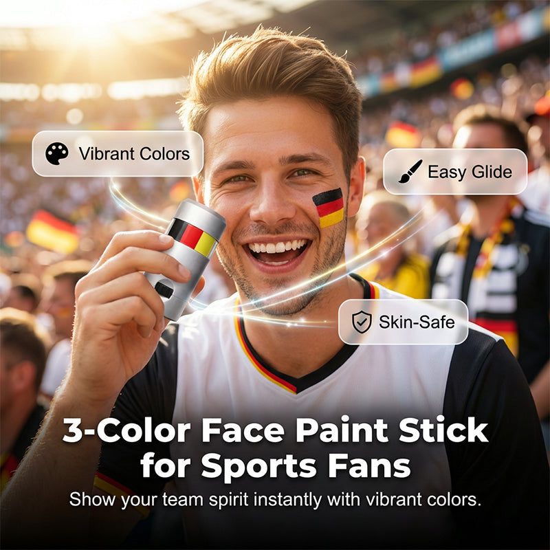 National Flag Face Paint Stick for Sports Fans⚽