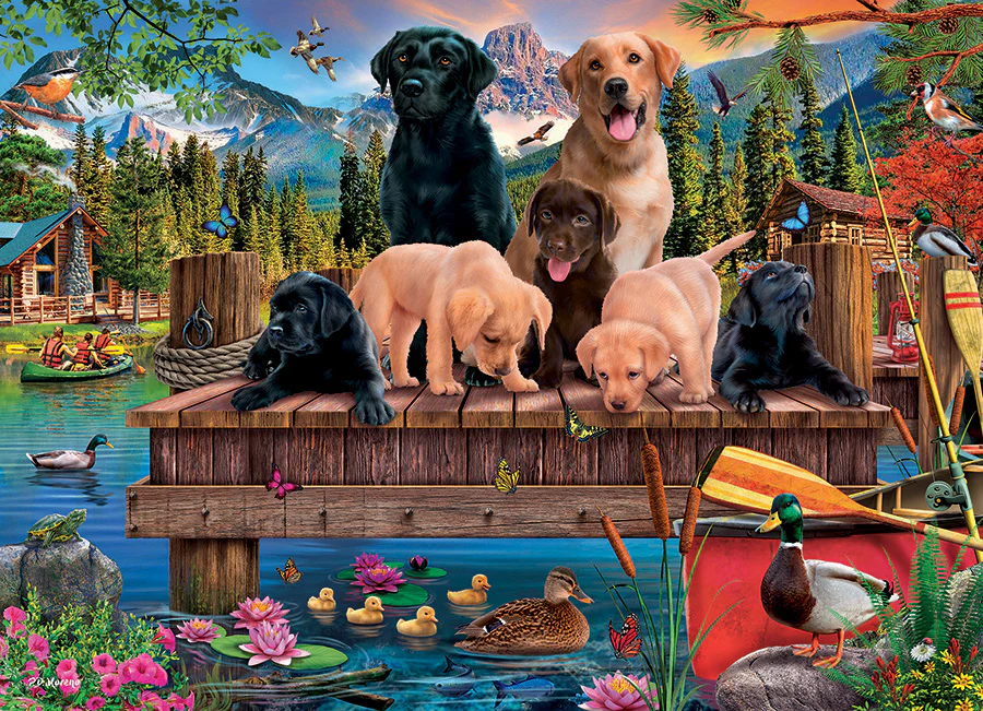 Pups and Ducks (Family) | Family Pieces 350