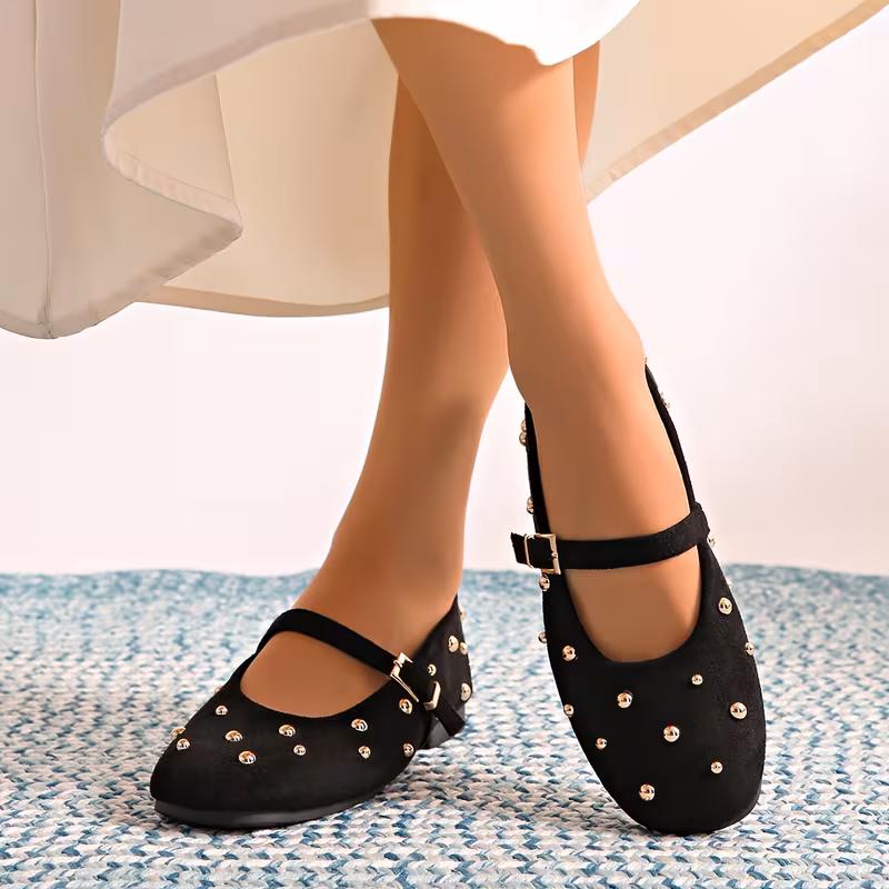 Women'S Fashion Versatile Studded Flat Shoes