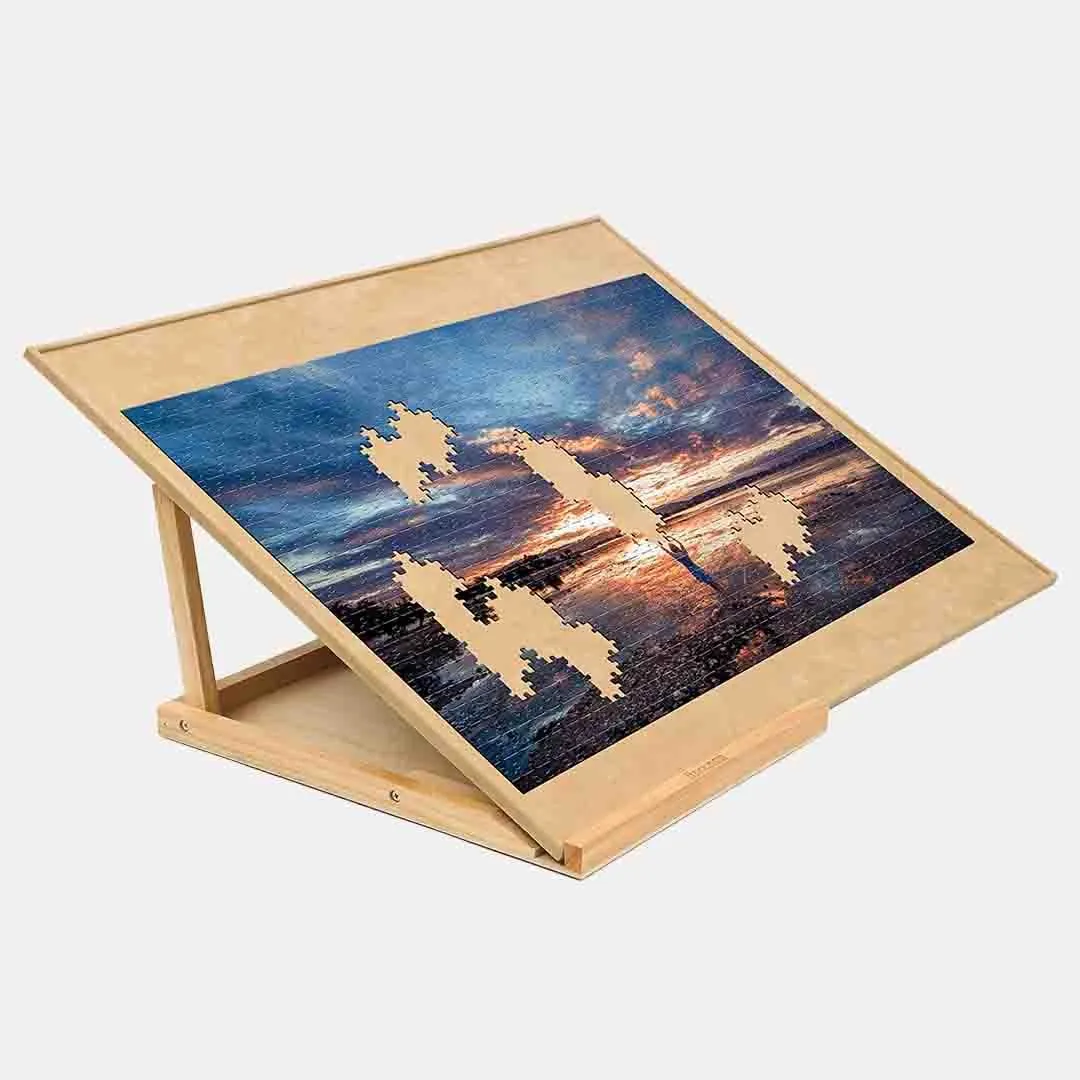 Wooden Easel Adjustable Puzzle Board to 1000 Pieces Non-Slip Surface