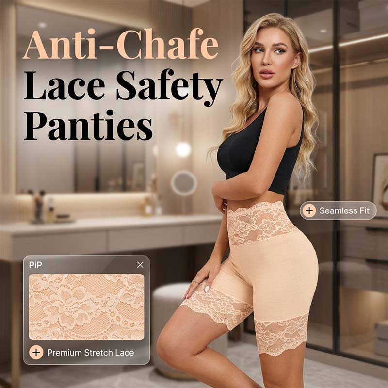 🥳2026 HOT SALE🥳💞50K+ SOLD!🩲💕Women's Elastic Lace Safety Panties👗✅