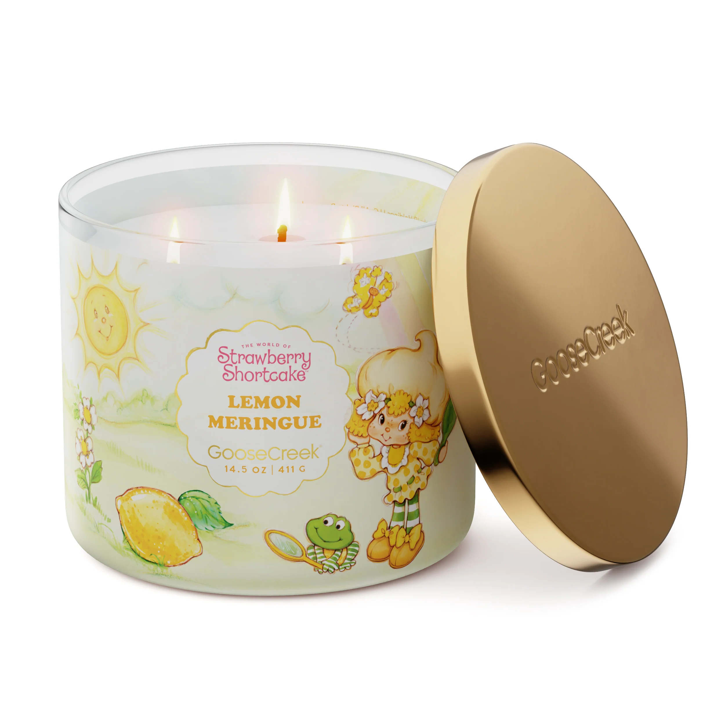 Lemon Meringue Strawberry Shortcake 3-Wick Candle