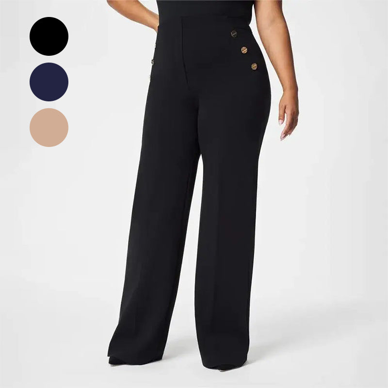 💥LAST DAY 60% OFF💖Women's Plus Size High Stretch High-Waist Wide-Leg Pants👖