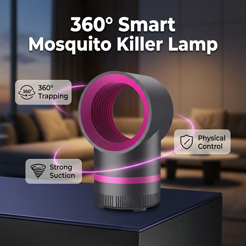 🥳2026 HOT SALE🥳💞50K+ SOLD!💤🦟 50% OFF! LED Mosquito Killer – Vortex suction, 360° attraction. Pure physical, no sprays. USB powered, perfect for bedroom. 🌿✅
