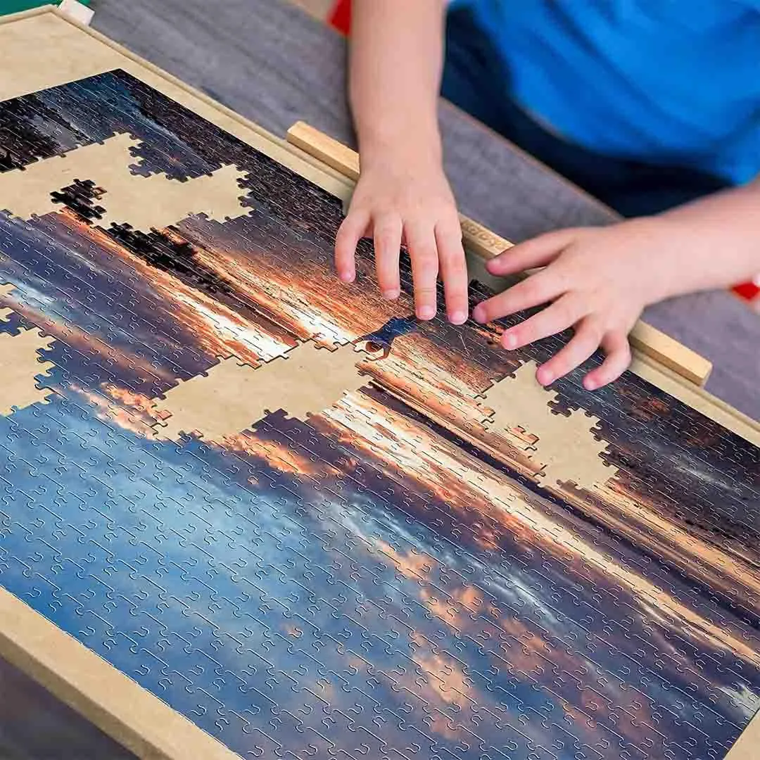 Wooden Easel Adjustable Puzzle Board to 1000 Pieces Non-Slip Surface
