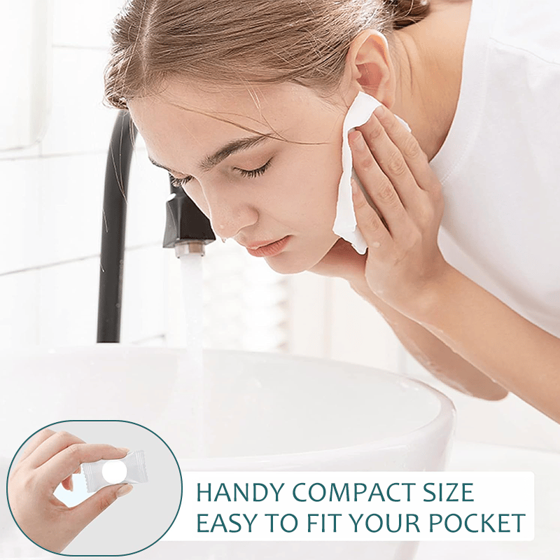 🏆Flash Sale-EACH ONLY ￡0.039!!!⚡50K+ SOLD!💥Compressed Towel Tablets - 142% high-quality pure cotton