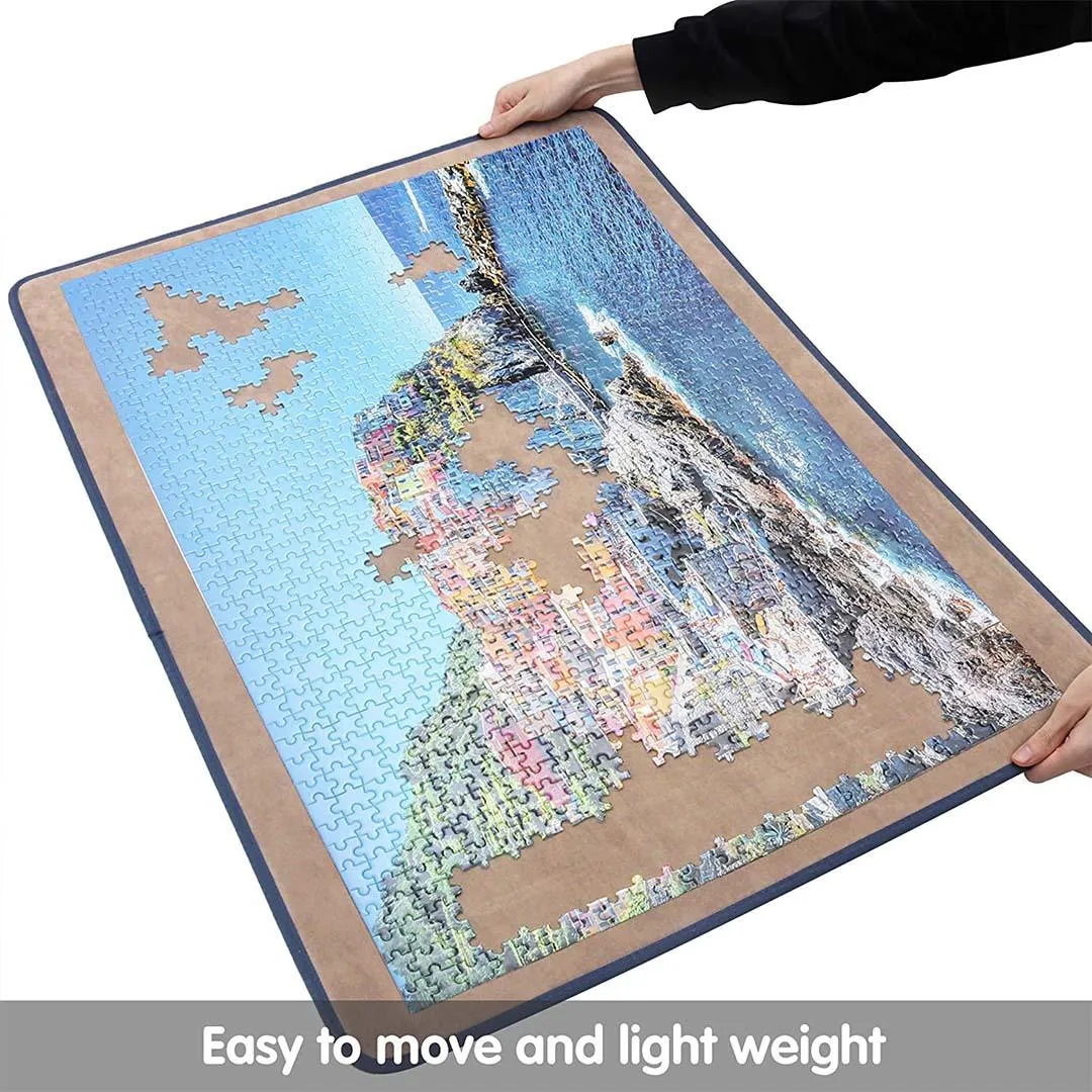 Jigsaw Puzzle Board for Puzzles to 1500 Pieces (Blue/Khaki)