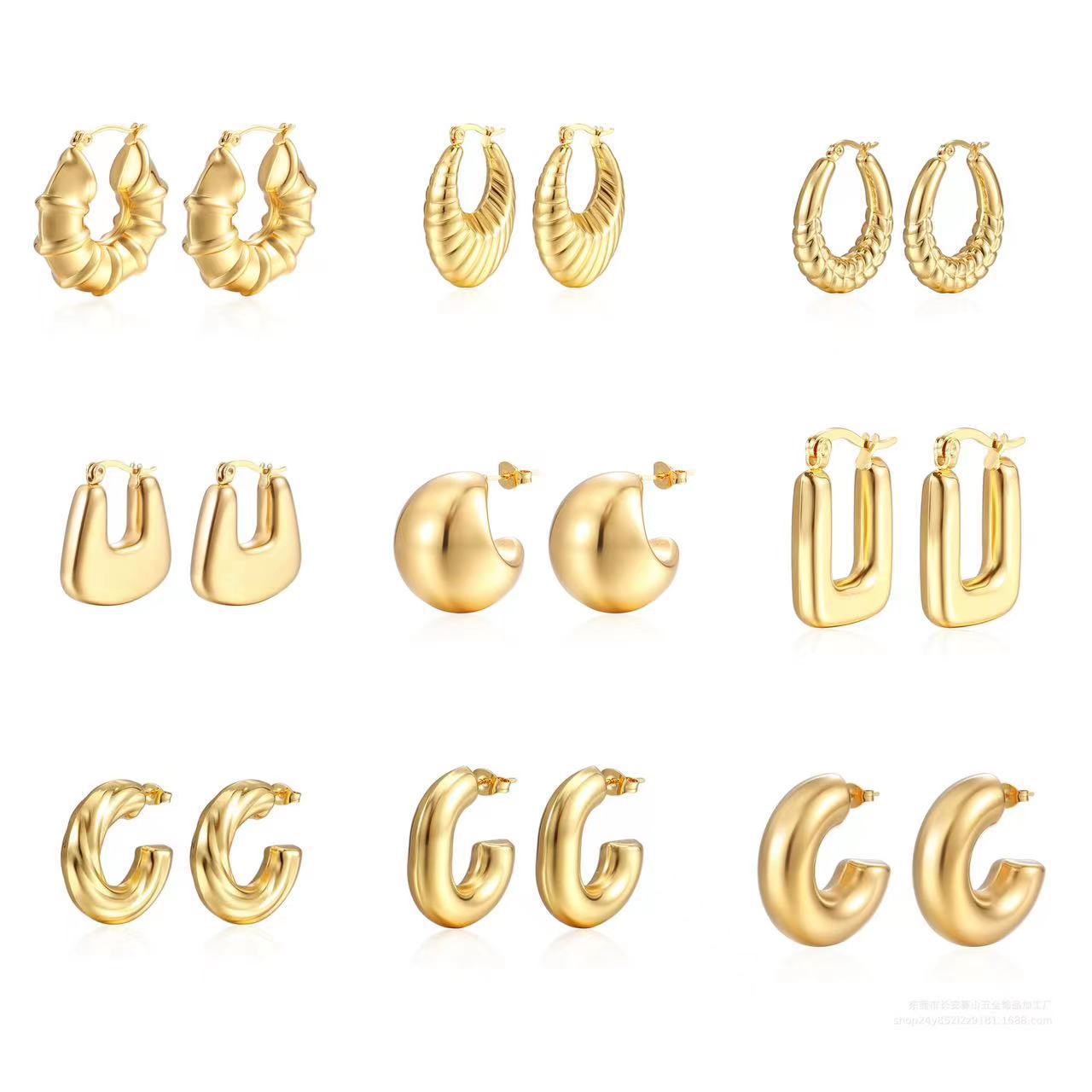 Dainty Gold Plated Hoop Earrings for Everyday Minimalist Jewelry